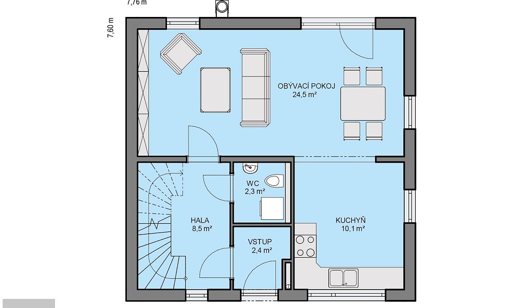 Prodej stavebního pozemku 823 m², Kamenice – náhled fotky 3