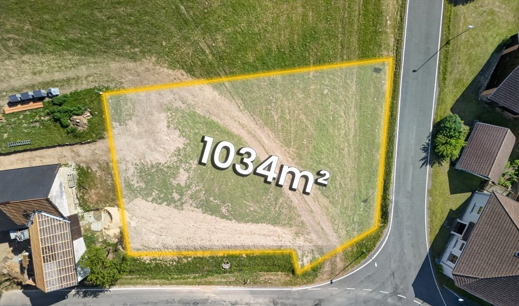 Prodej stavebního pozemku 1 034 m², Všemyslice – náhled fotky 3