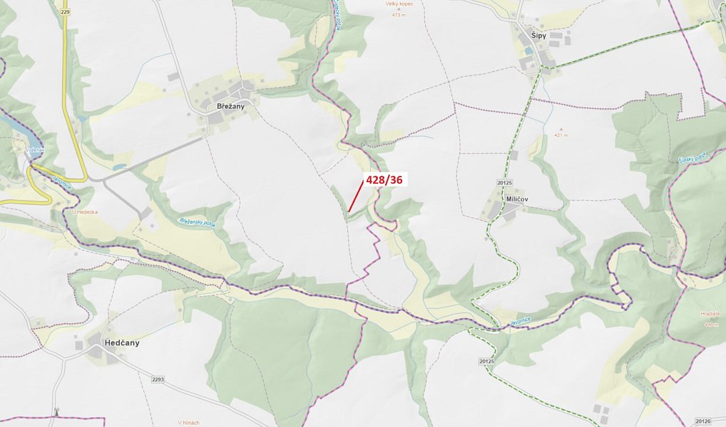 Dražba lesa, 68 m², Rakovník, Břežany