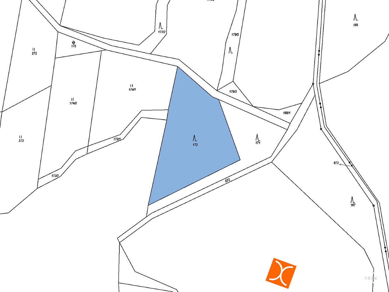 Prodej lesa 705 m² — photo 2