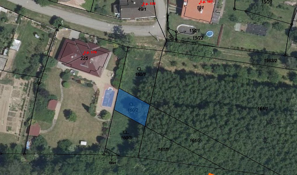 Prodej stavebního pozemku 91 m², Křídlůvky – náhled fotky 3
