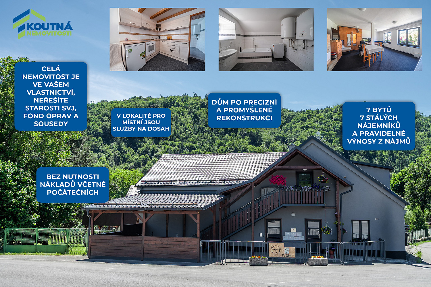 Prodej ubytovacího objektu 500 m²