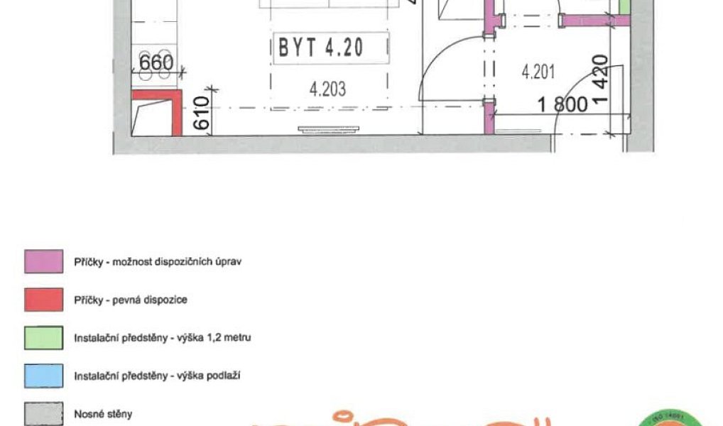 Pronájem bytu 1+kk 27 m², Plzeň – náhled fotky 12
