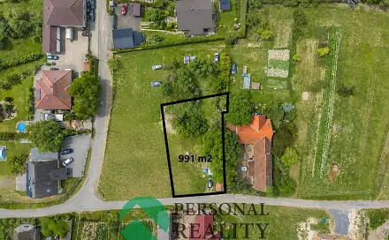 Prodej stavebního pozemku 991 m², Kly - Hoření Vinice, okres Mělník