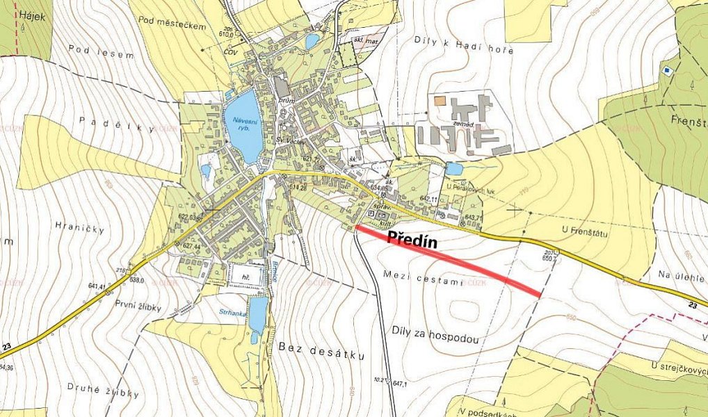Prodej pole 5 761 m², Předín – náhled fotky 4