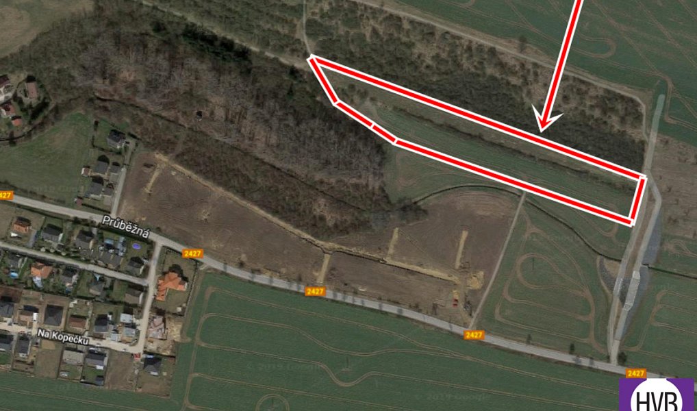 Prodej pole 7 272 m², Vodochody – náhled fotky 5
