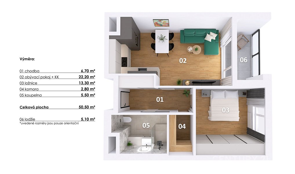 Prodej bytu 2+kk 52 m², Praha – náhled fotky 17