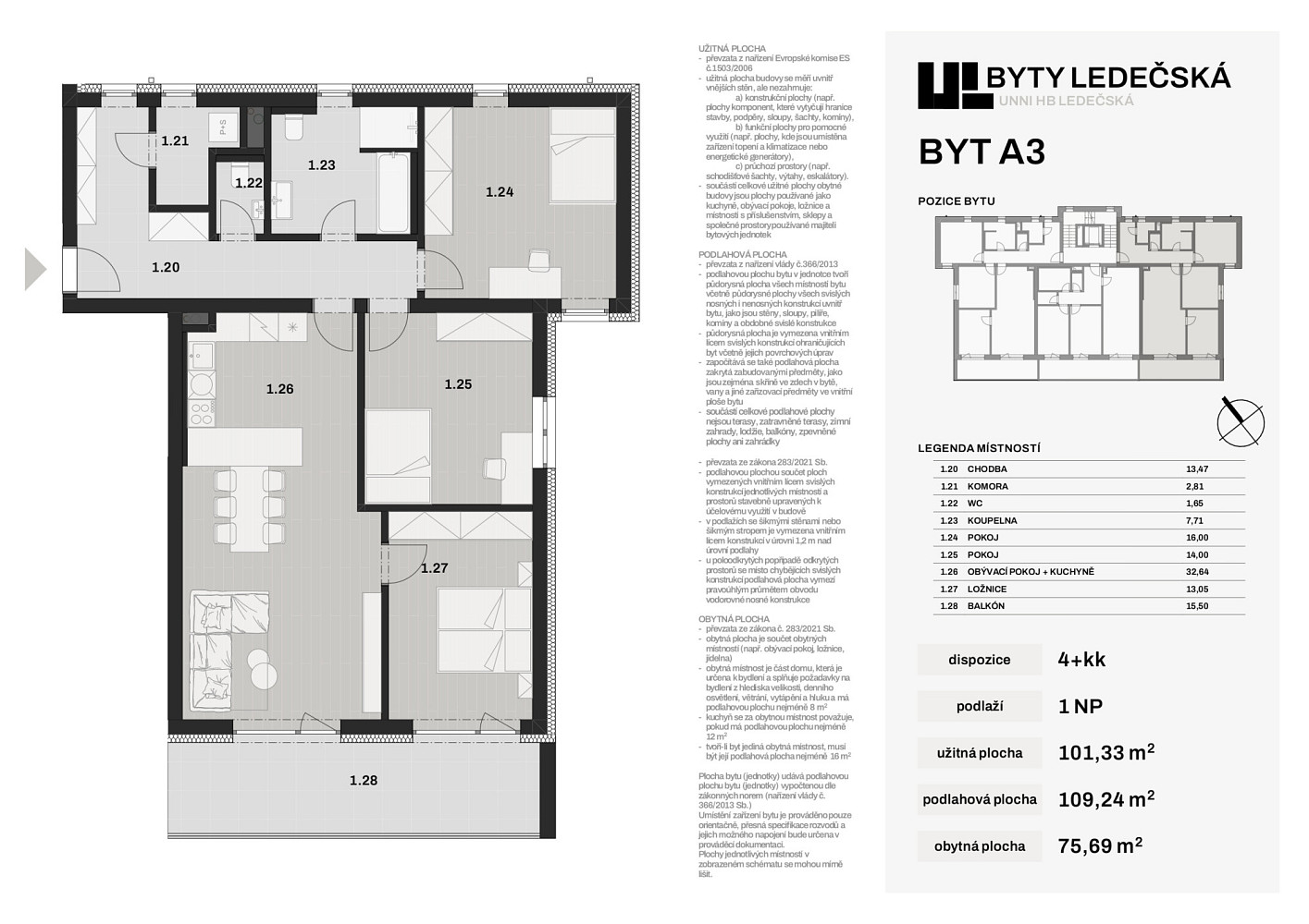 Prodej bytu 4+kk 101 m² – fotografie 2