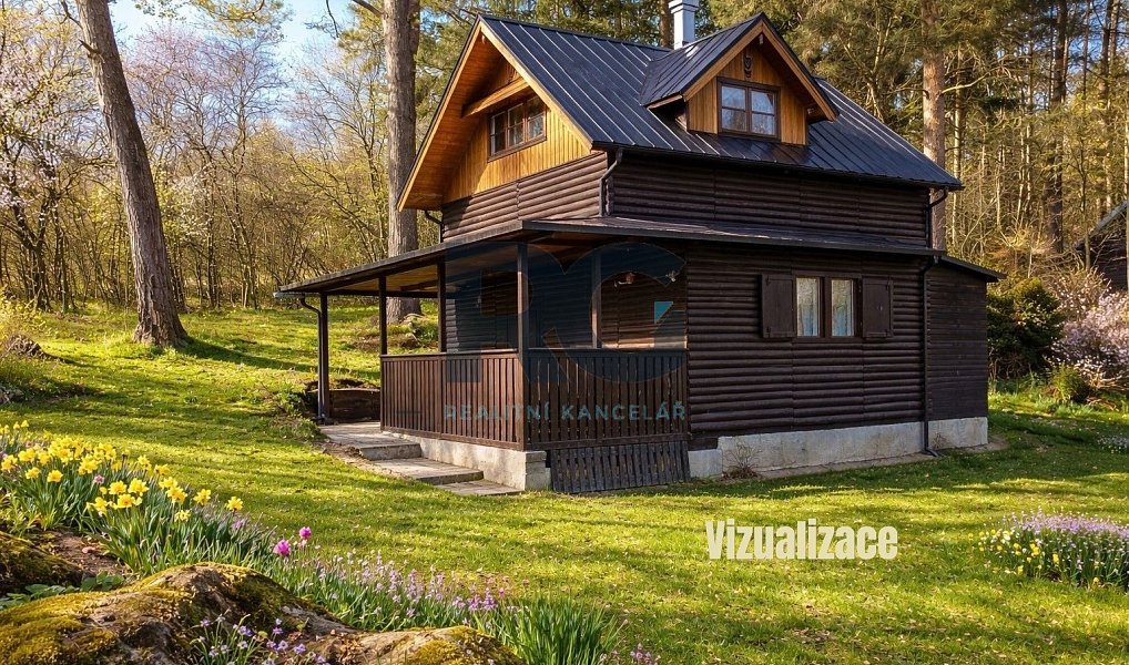 Prodej chaty/chalupy 15 m² s pozemkem 15 m², Albrechtice nad Vltavou – náhled fotky 14