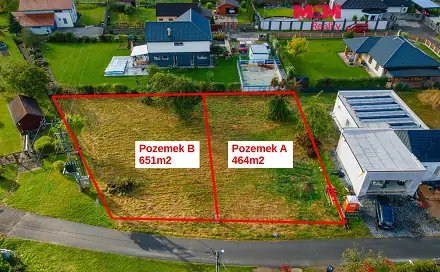 Prodej stavebního pozemku 1 115 m², Bělská, Ostrava - Hrabová