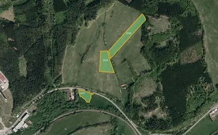 Prodej louky 28 829 m², Bohuslavice nad Vláří, okres Zlín