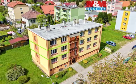 Prodej bytu 3+1 64 m², Tyršova, Černovice, okres Pelhřimov