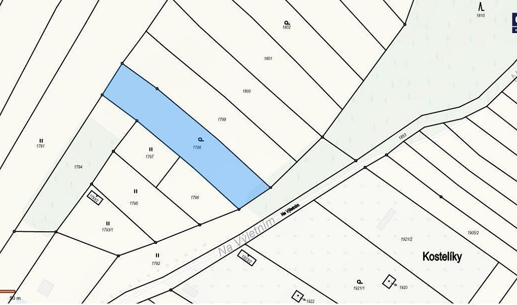 Prodej zahrady 1 738 m², Velký Újezd – náhled fotky 4