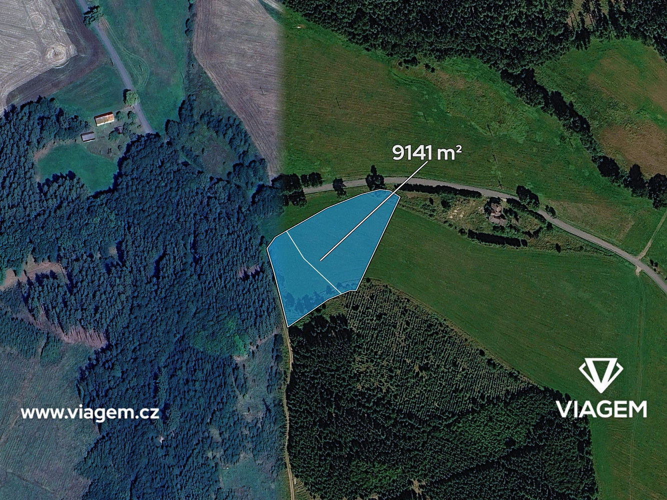 Prodej pole 9 141 m² — photo 2