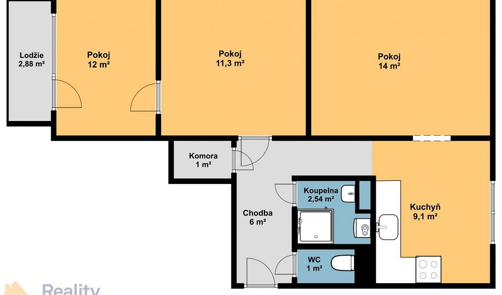 Prodej bytu 3+1 65 m², Břeclav – náhled fotky 13