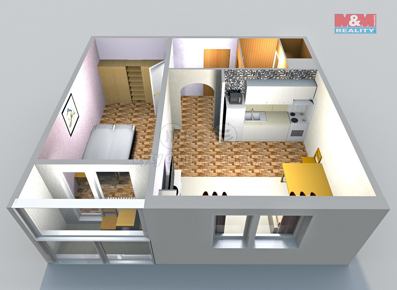 Pronájem bytu 1+1 40 m² – fotografie 4