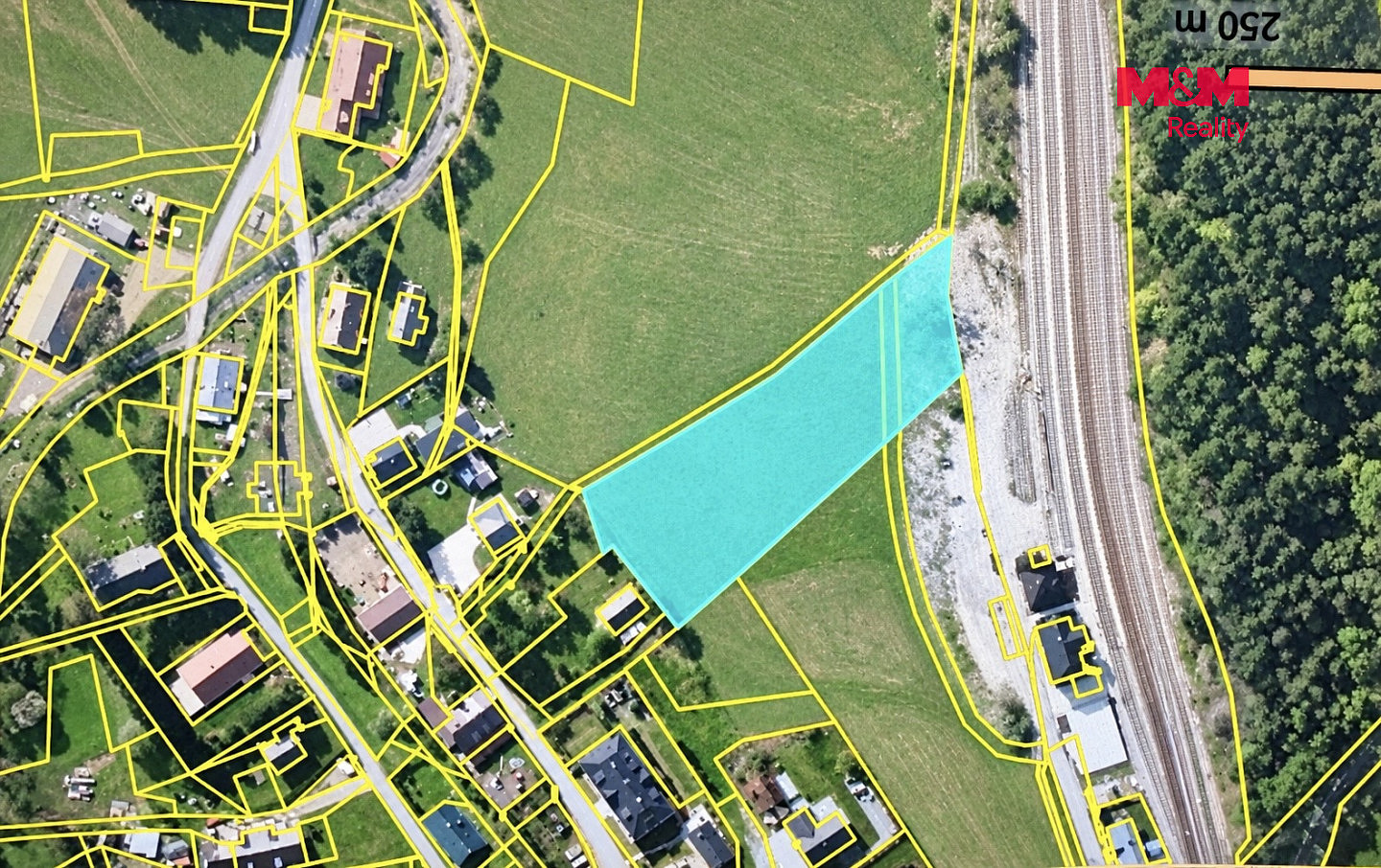 Prodej stavebního pozemku 3 665 m² – fotografie 3