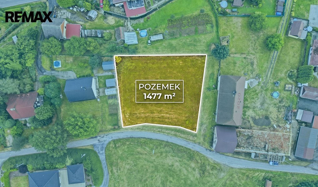 Prodej stavebního pozemku 1 477 m², Brniště – náhled fotky 2