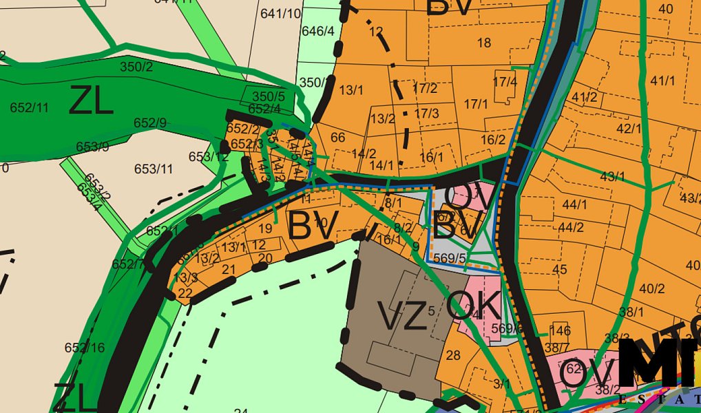Prodej stavebního pozemku 434 m², Močovice – náhled fotky 6