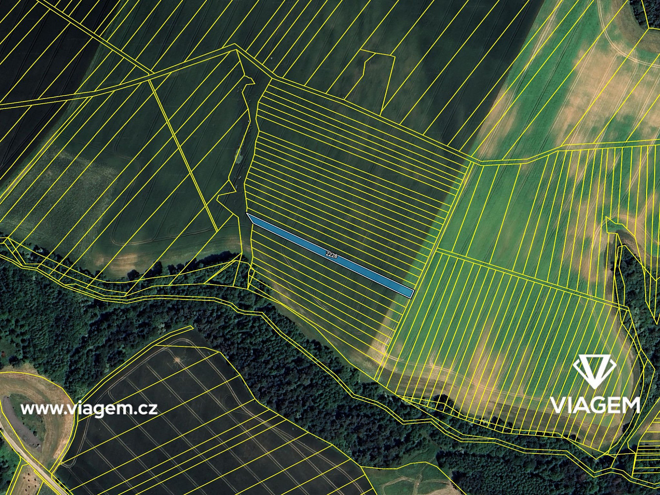 Prodej pole 1 288 m² – pohled 4
