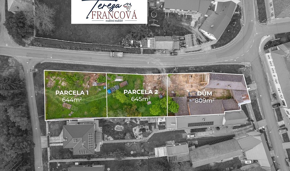 Prodej stavebního pozemku 645 m², Biskupice – náhled fotky 2