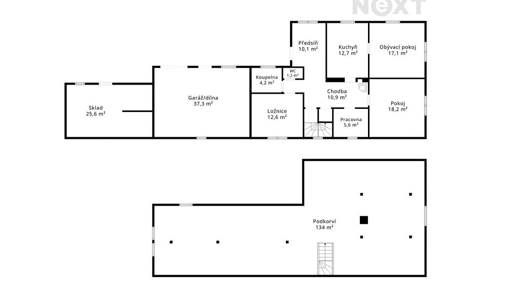 Prodej domu 96 m² s pozemkem 2 542 m², Smidary – náhled fotky 21