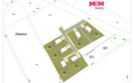 Prodej stavebního pozemku 800 m², Újezd u Sezemic - Zástava, okres Pardubice