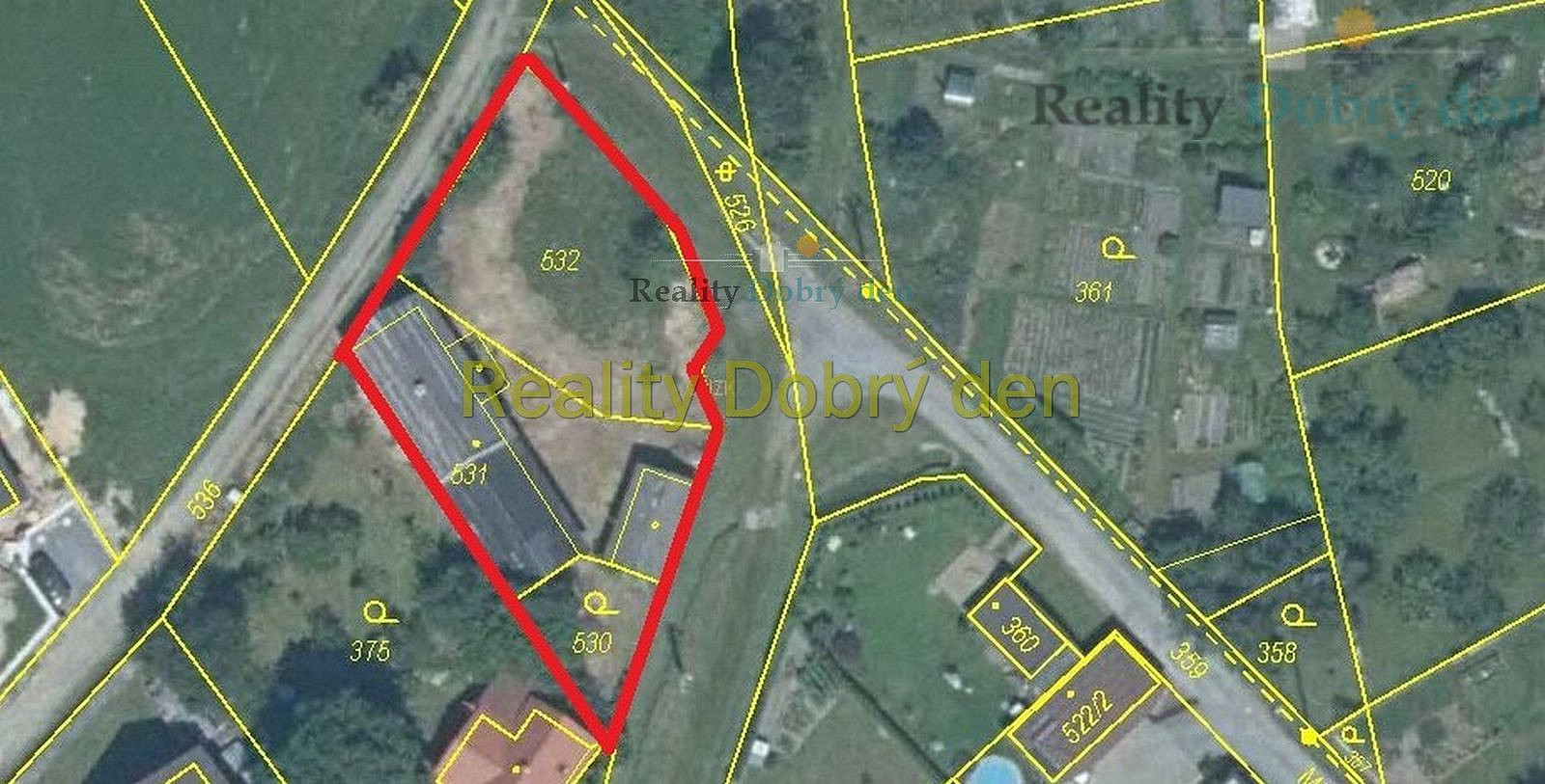 Prodej stavebního pozemku 863 m²
