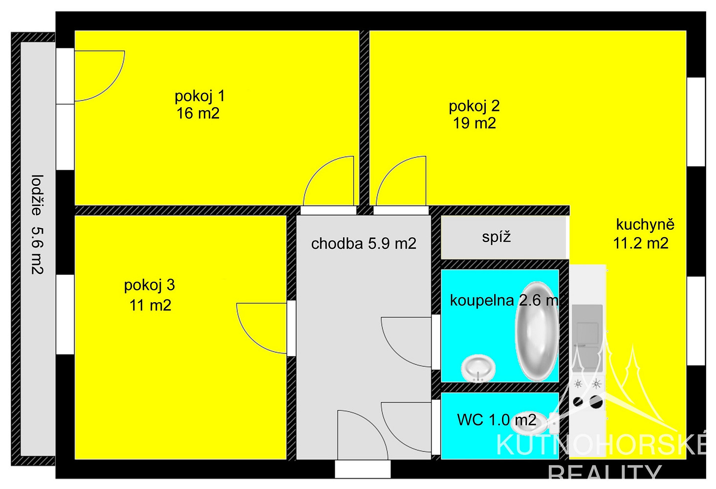 Prodej bytu 3+1 68 m² — photo 3