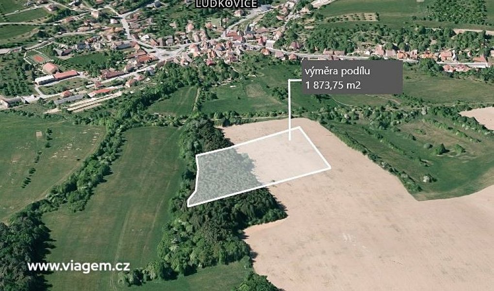 Prodej pole 1 873 m², Ludkovice – náhled fotky 2