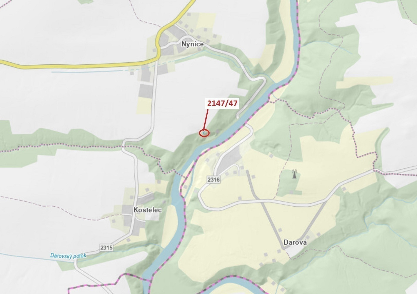 Dražba lesa 72 m²