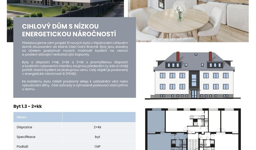 Prodej bytu 2+kk 60 m², Dolní Branná – náhled fotky 8
