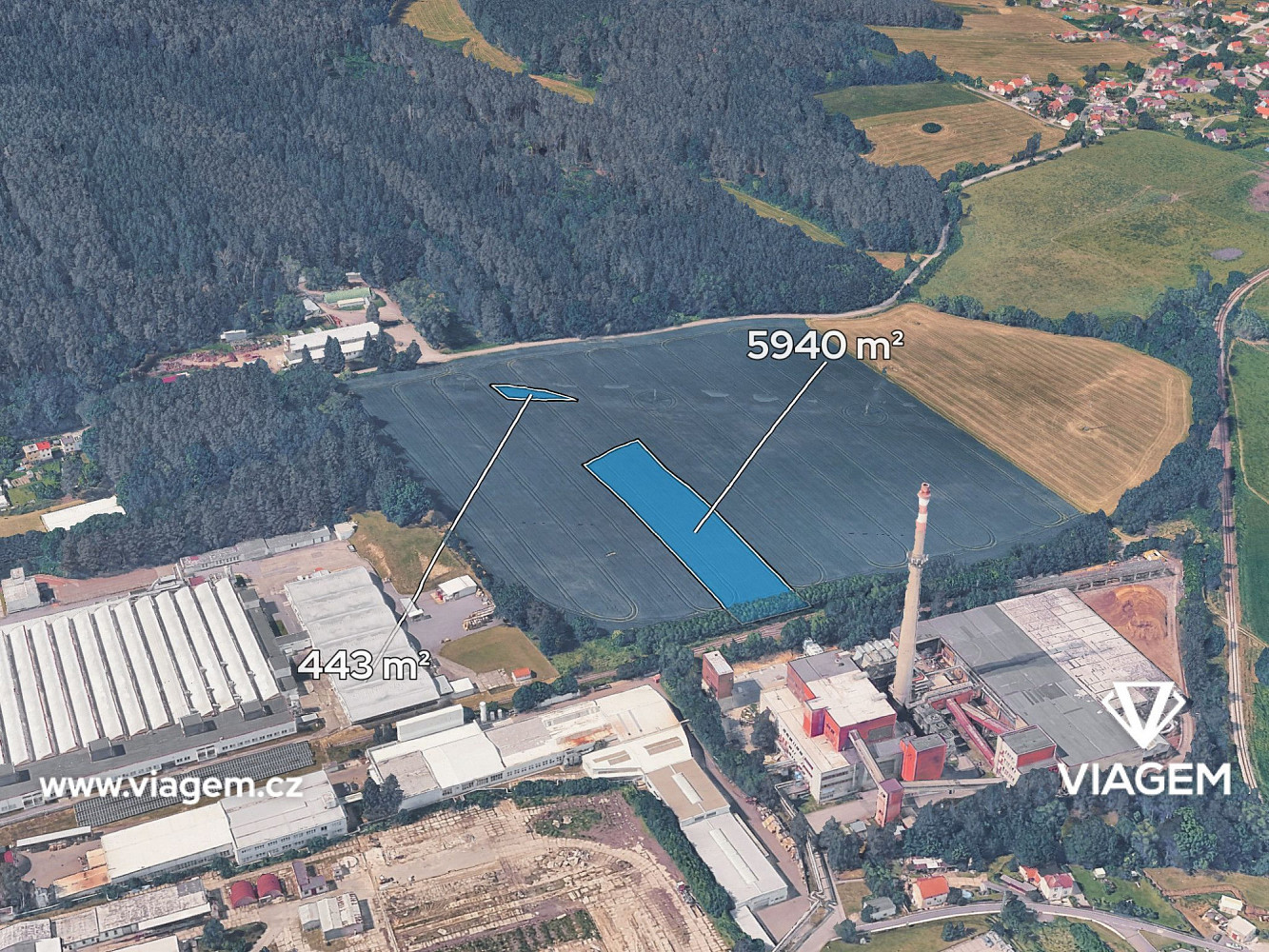 Prodej komerčního pozemku 6 383 m²