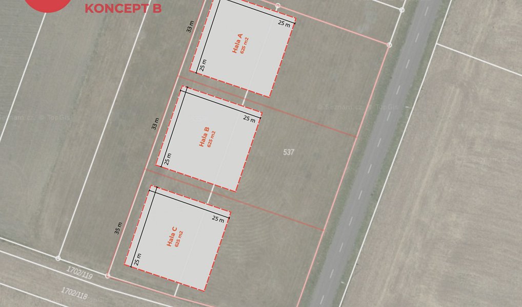 Prodej komerčního pozemku 2 000 m², Moravský Žižkov – náhled fotky 4