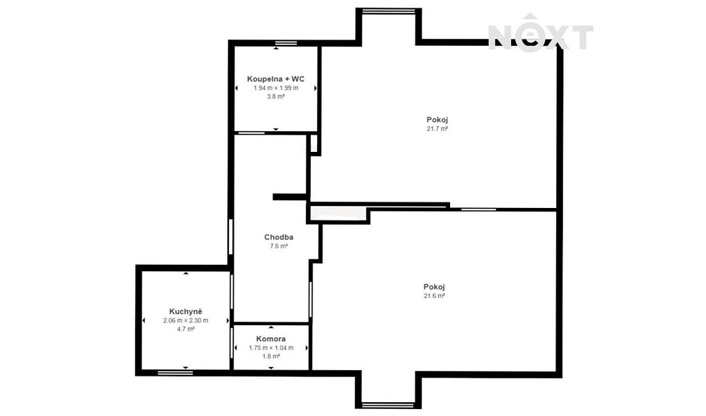 Prodej bytu 2+1 61 m², Litvínov – náhled fotky 21