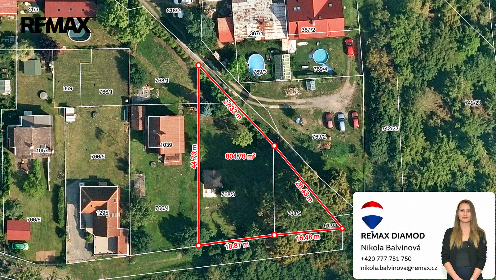 Prodej stavebního pozemku 804 m² – fotografie 5
