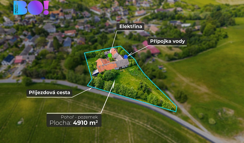 Prodej stavebního pozemku 4 910 m², Odry – náhled fotky 2