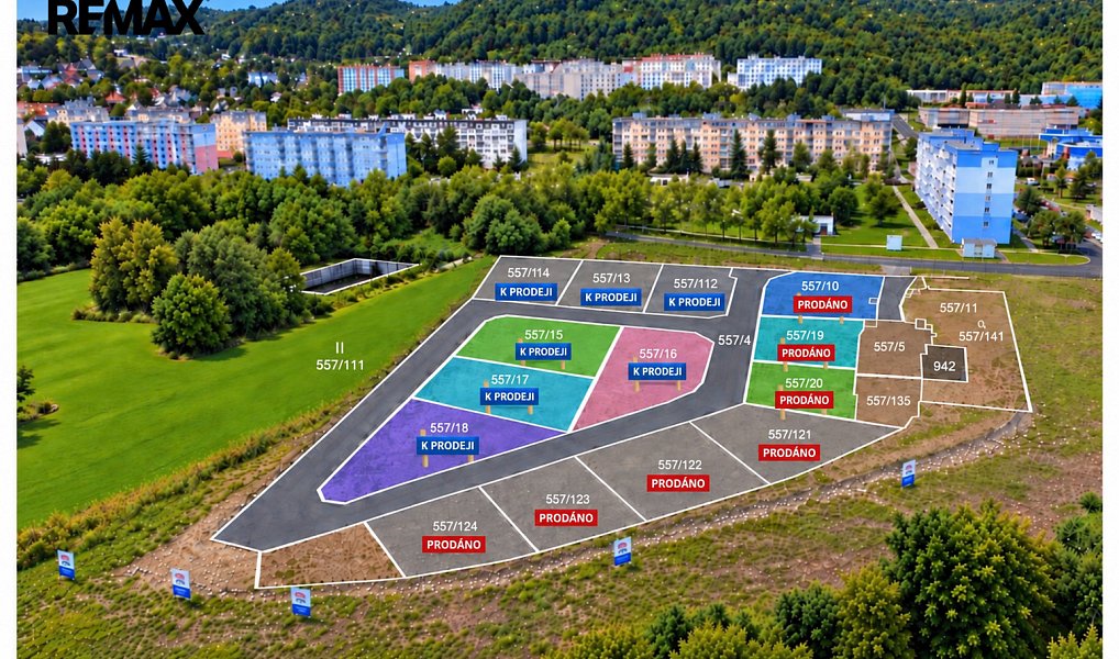Prodej stavebního pozemku 904 m², Krupka – náhled fotky 3
