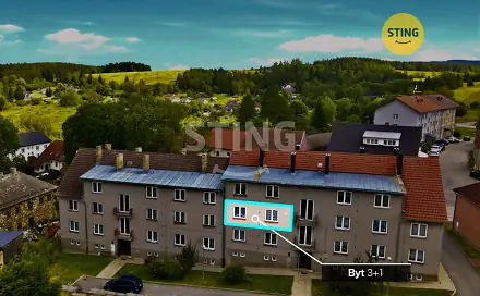 Prodej bytu 3+1 82 m², Světlík, okres Český Krumlov