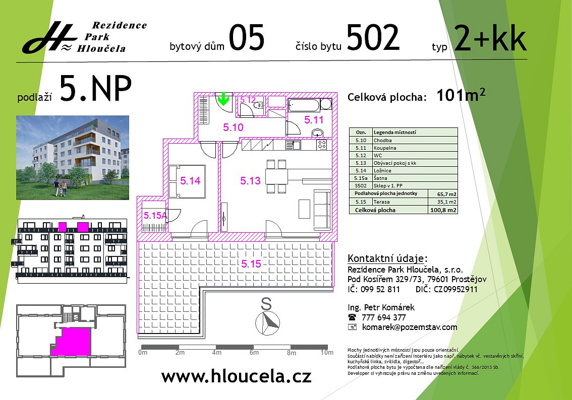 Prodej bytu 2+kk 66 m² – fotografie 3