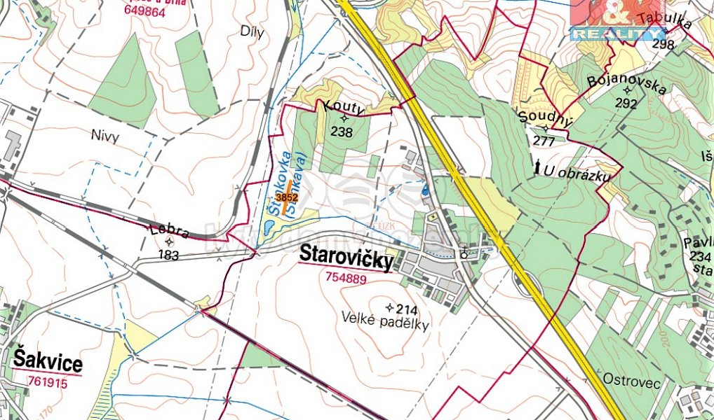 Prodej pole 3 419 m², Starovičky – náhled fotky 5