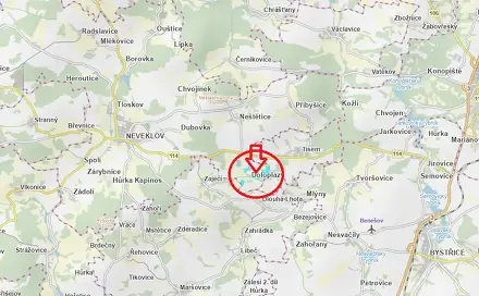 Prodej lesa 7 437 m², Tisem - Podomí