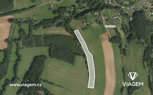 Prodej pole 16 844 m², Křižany, okres Liberec