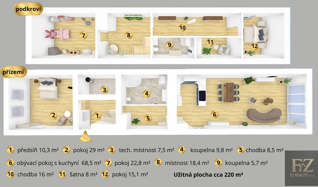 Prodej domu 220 m² s pozemkem 1 555 m², Řepeč – náhled fotky 5