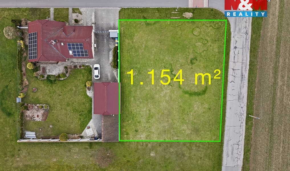 Prodej stavebního pozemku 1 154 m², Náklo – náhled fotky 3