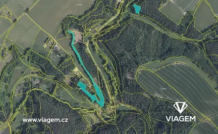 Prodej lesa 3 279 m², Cetenov, okres Liberec