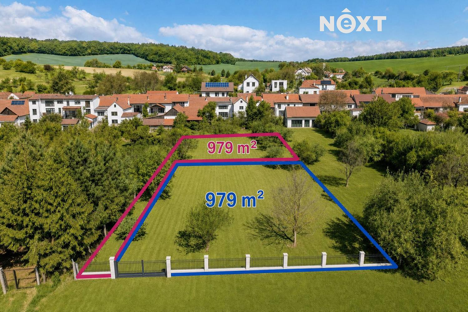 Prodej stavebního pozemku 979 m² – fotografie 4