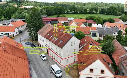 Prodej nájemního domu, činžáku 300 m², Mostecká, Dobřany, okres Plzeň-Jih