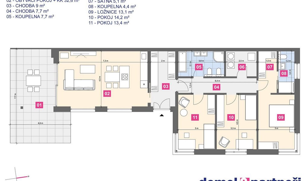 Prodej domu 112 m² s pozemkem 779 m², Vladislav – náhled fotky 25