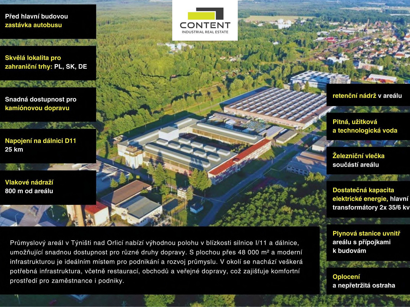 Pronájem výrobních prostor 7 800 m²